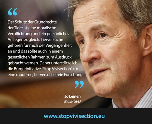 GERMAN MEPS THAT SUPPORT STOP VIVISECTION: <b>JO LEINEN</b> - 1510677_694890680606377_4522831080641978967_n